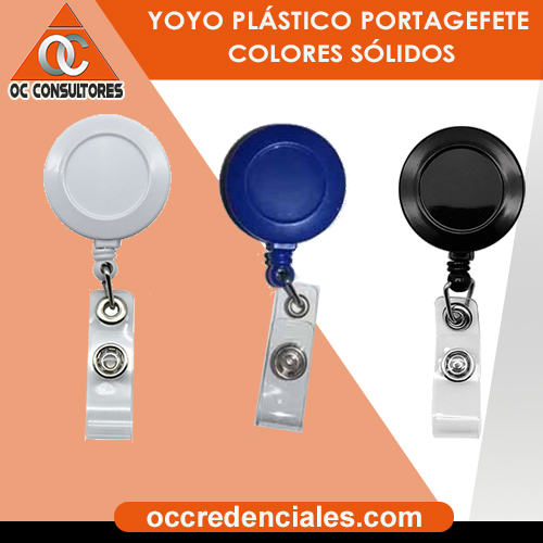 Yoyos Portagafetes Personalizados Plástico o Metálico Credencial