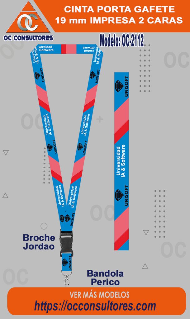porta gafete personalizado broche