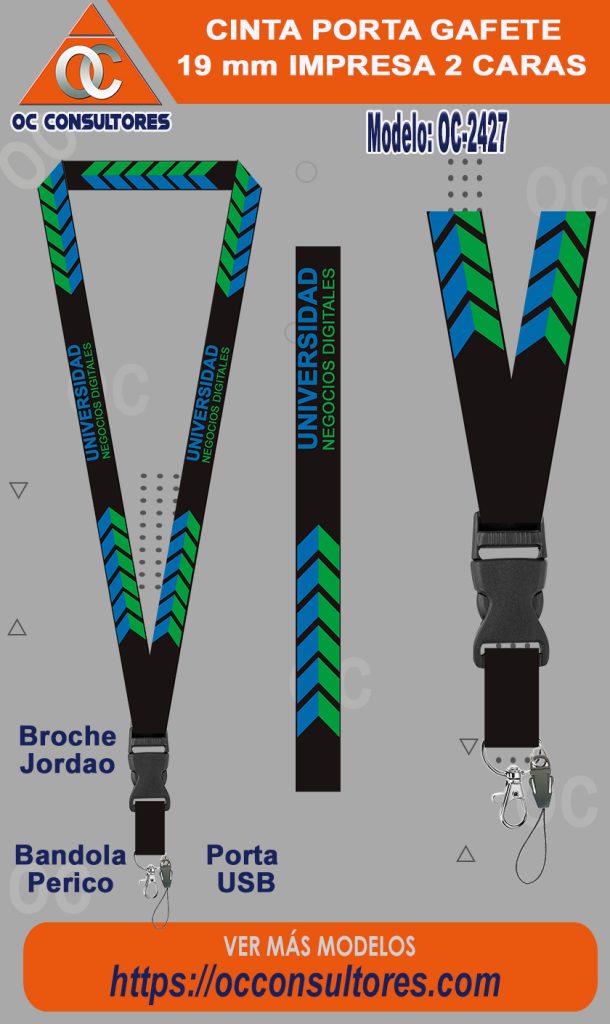 liston para gafete personalizado