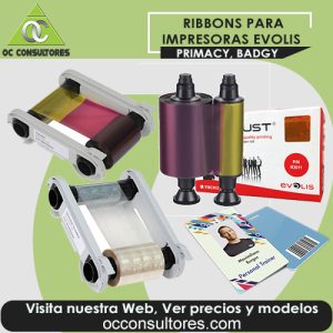 ribbons evolis para credenciales